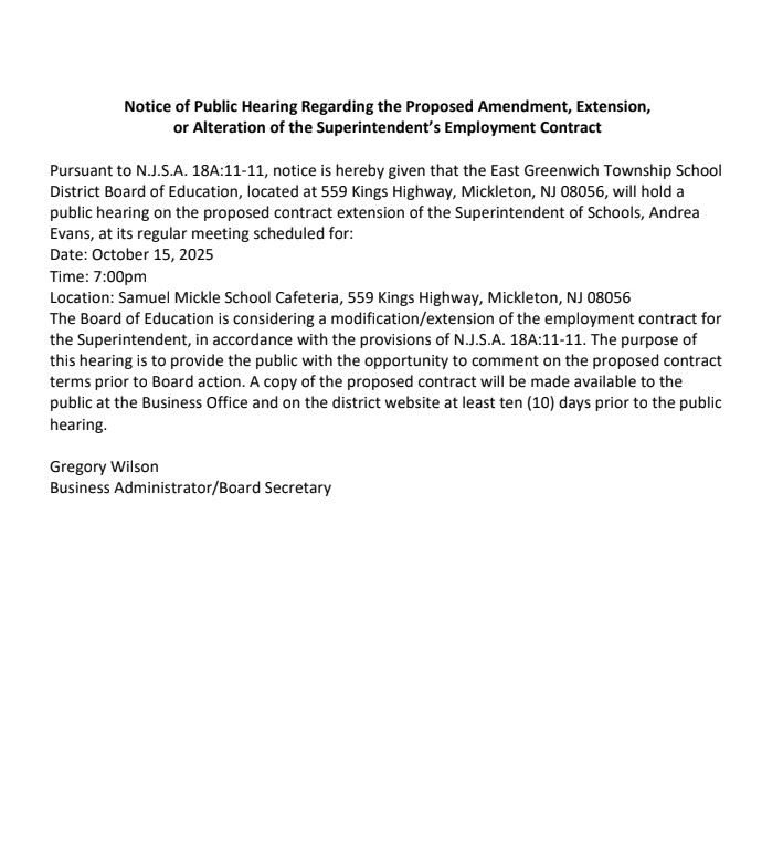  Notice of Public Hearing 10.1.25